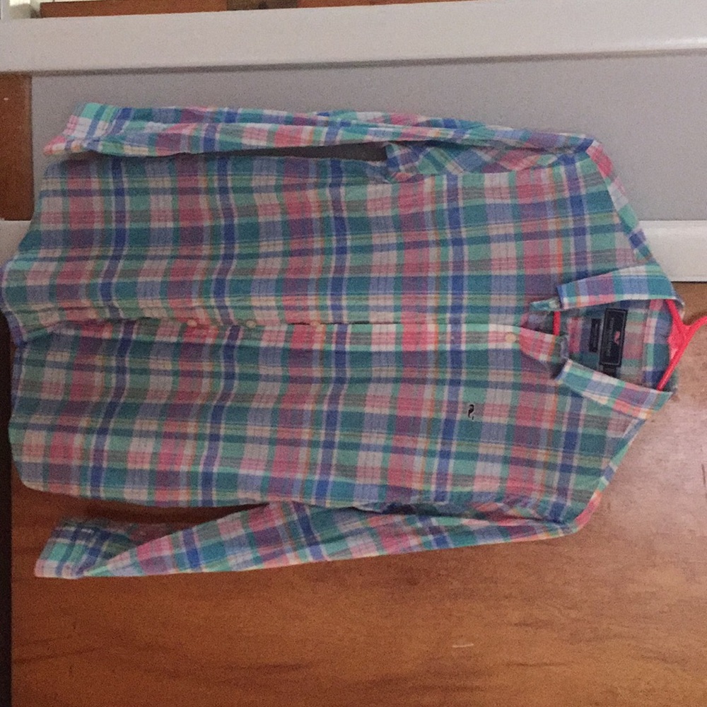 Vineyard Vines Boys Button Down Size L (16)
